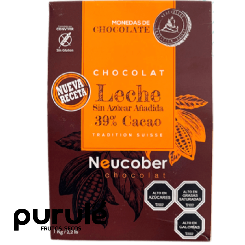 Neucober 808 – Chocolate Fino Bitter 39% Cacao SIN AZÚCAR añadida Nueva Receta