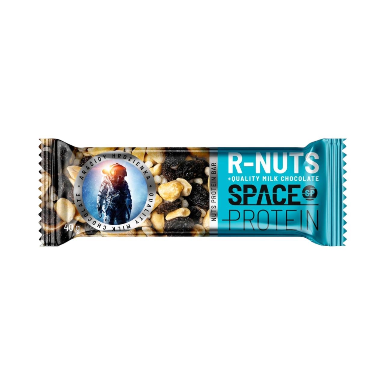 BOX 30 BARRAS R-NUTS RAISINS 40GR - SPACE PROTEIN - VENCE 26/07/2026