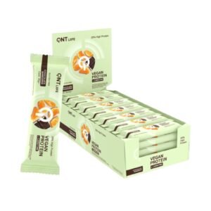 BOX 28 BARRAS DE PROTEINA VEGANA CON L-CARNITINA 40GR - QNT