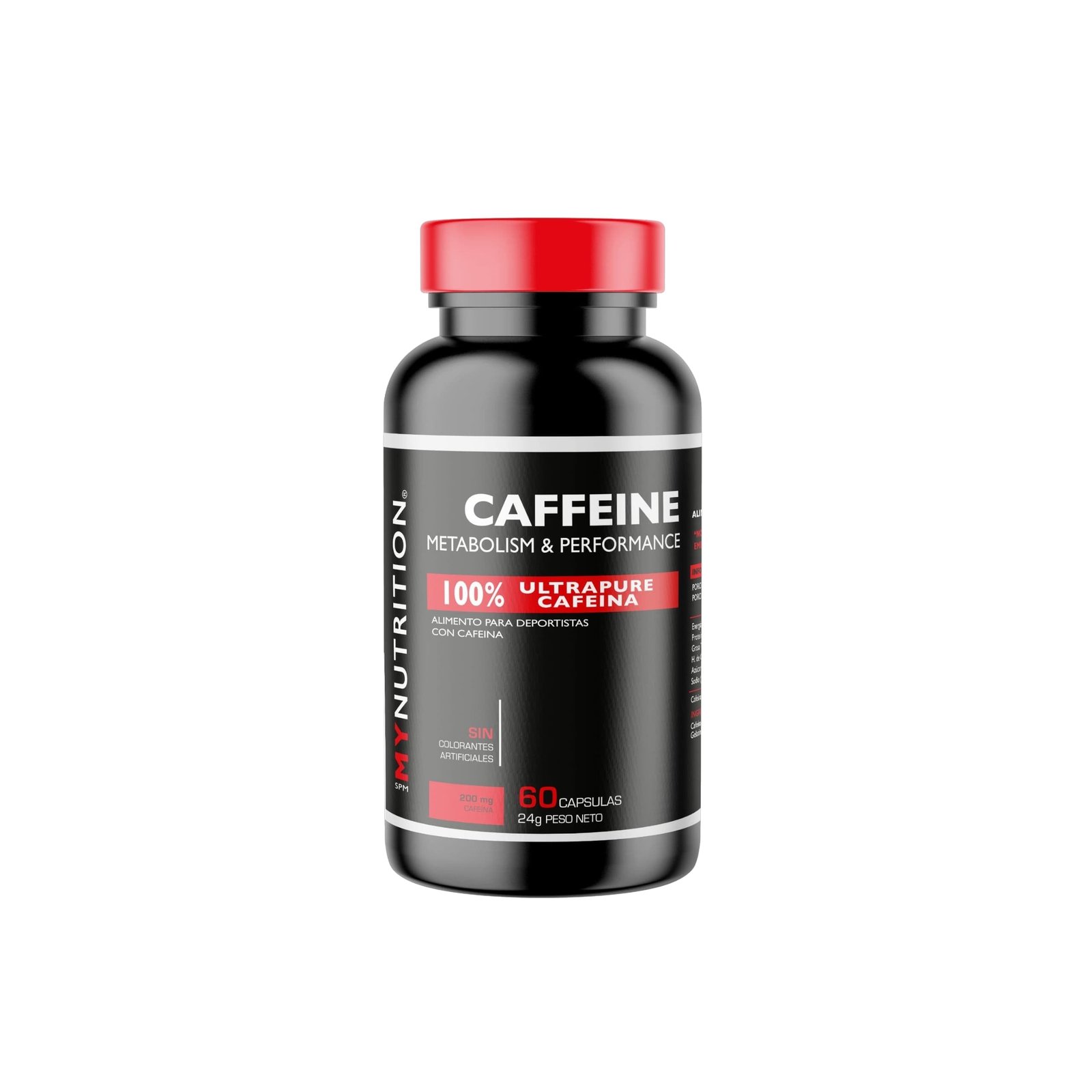 CAFFEINE 200MG 60 CAPSULAS - MY NUTRITION