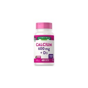 CALCIO 600 MG + VITAMINA D3 EN CAPSULAS - NATURE'S TRUTH