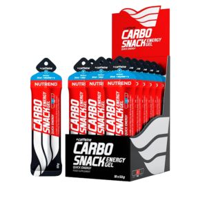CARBO SNACK ENERGY GEL + CAFEINA 18 UNIDADES SACHET - NUTREND