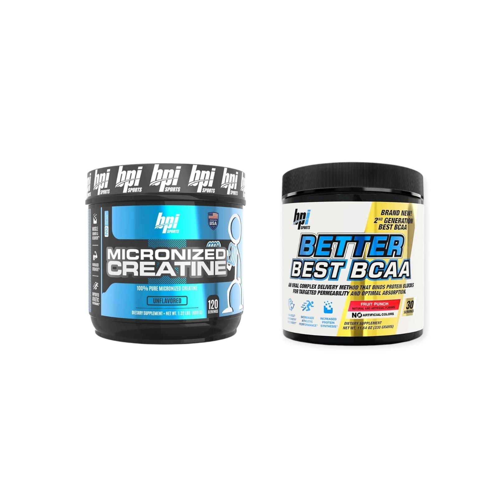 CREATINA BPI 600GR + BCAA BETTER 330G - BPI SPORTS
