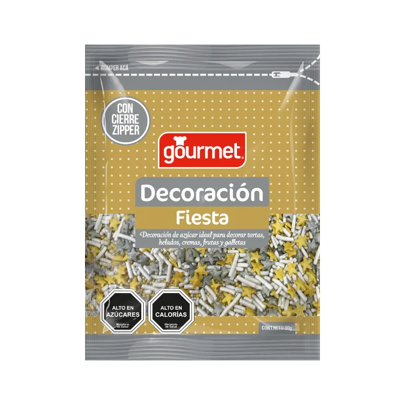 DECORACION FIESTA 80GR GOURMET