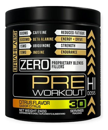Pre-entreno 240gr 30servicios - Briahlabs