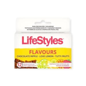 PRESERVATIVOS FLAVOURS 12 UNIDADES - LIFESTYLES