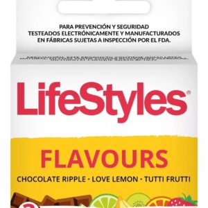 PRESERVATIVOS FLAVOURS 3 UNIDADES - LIFESTYLES