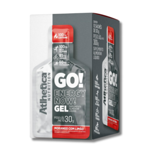 Gel GO! Energy Now!-10 sachets/30 grs, frutilla con limón.