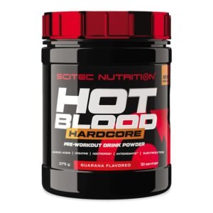 PRE-ENTRENO HOT BLOOD HARDCORE 375GR GUARANA - SCITEC NUTRITION
