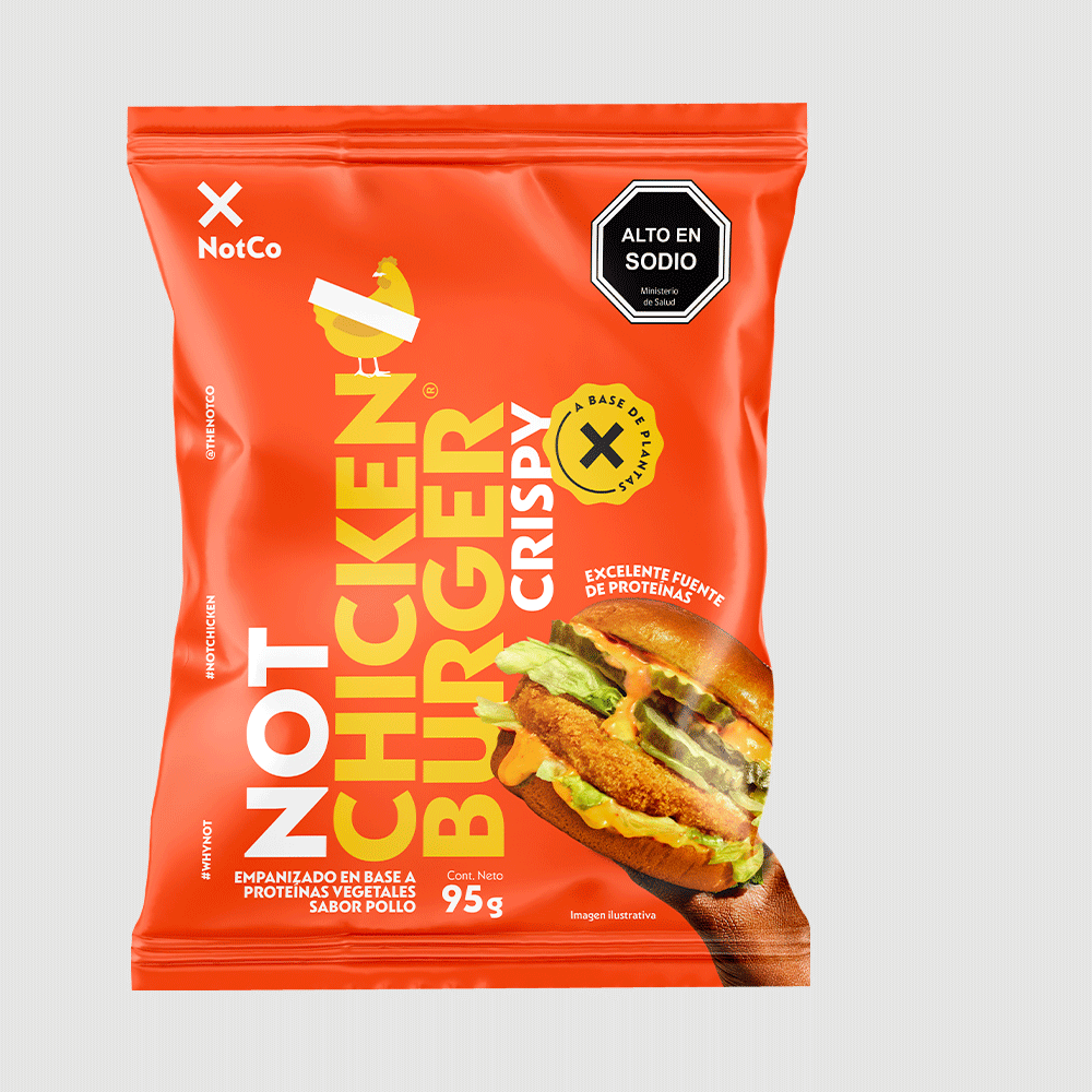 Hamburguesa Vegetal NotChicken Burger Crispy 95g (Caja 56 unidades)