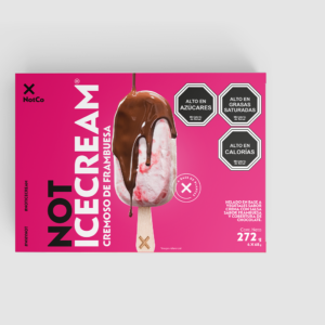 NotIceCream Paleta Crema Frambuesa caja 8un