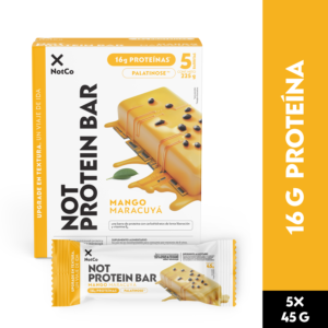 Barra de Proteína NotProtein Bar Mango Maracuyá 5un 45g (6 Displays)