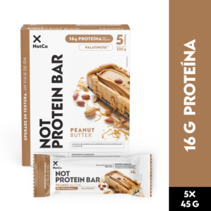 Barra de Proteína NotProtein Bar Peanut Butter 5un 45g (6 Displays)