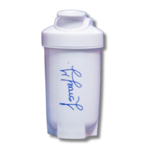 Shaker ISMAEL MARTÍNEZ c/rejilla mezcladora - CIERRE FACIL White-400 ml (Made in USA)