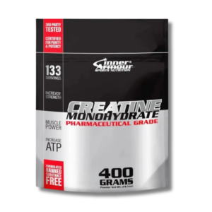 Creatina Monohydrate PHARMACEUTICAL GRADE 400 grs/133 servicios, unflavored.