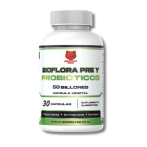 BIOFLORA PRE Y PROBIOTICOS 50 Billones Cápsula Vegetal 30 caps/30 servicios