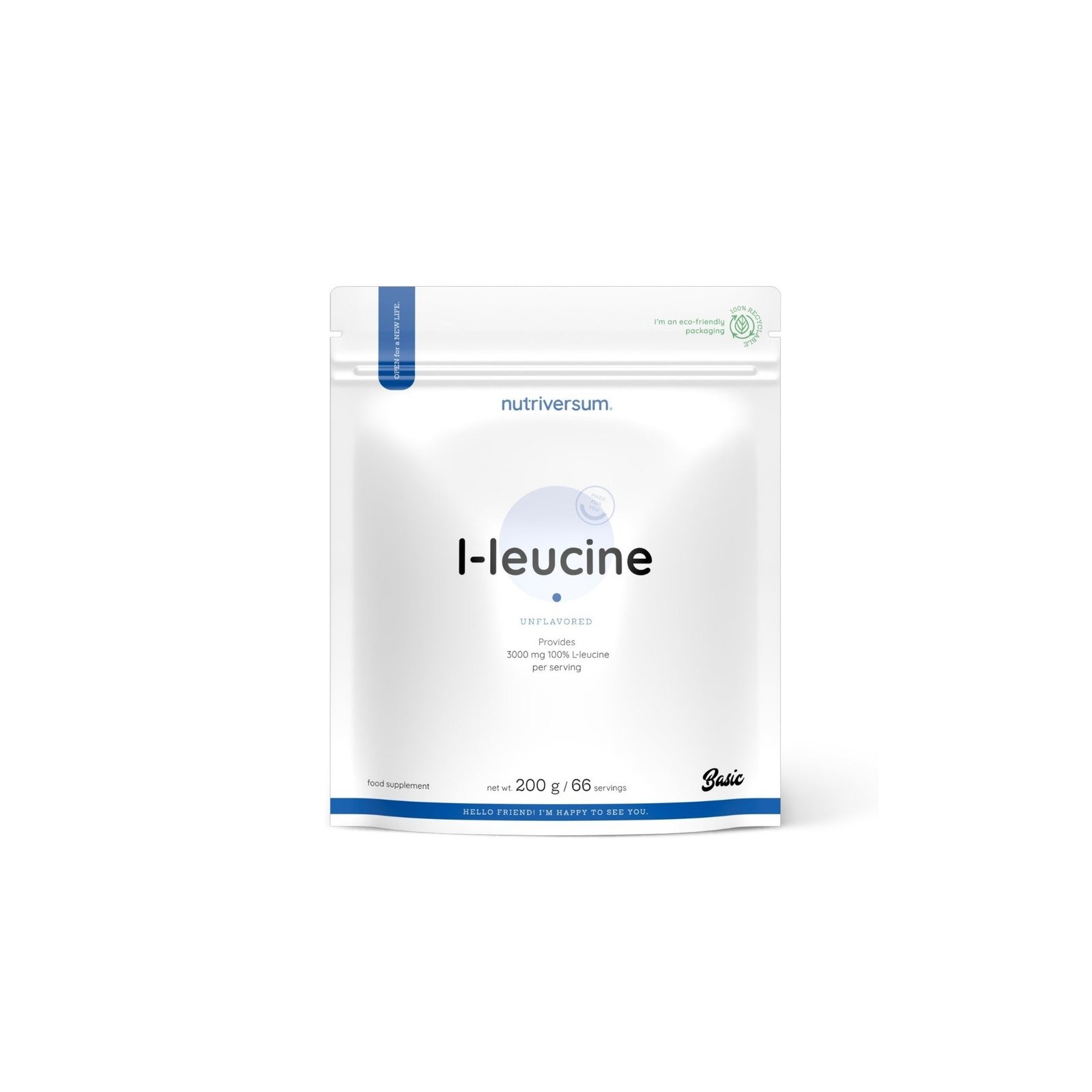 L-LEUCINA 200GR 66 SV UNFLAVORED - NUTRIVERSUM