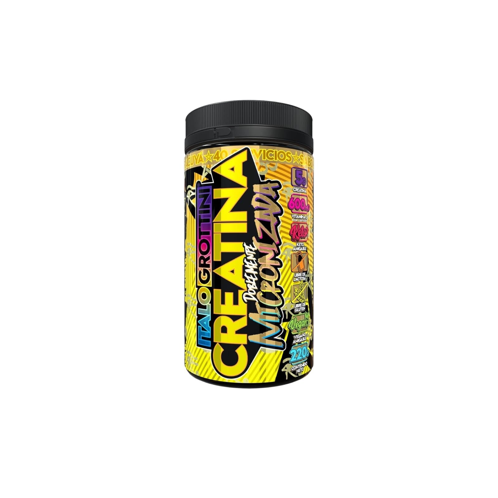 Creatina Monohidrato Micronizada - 200gr - 40 SV - Italo Grottini