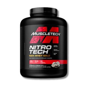 NitroTech 100% WHEY GOLD-5 lbs/69 servicios, double rich chocolate