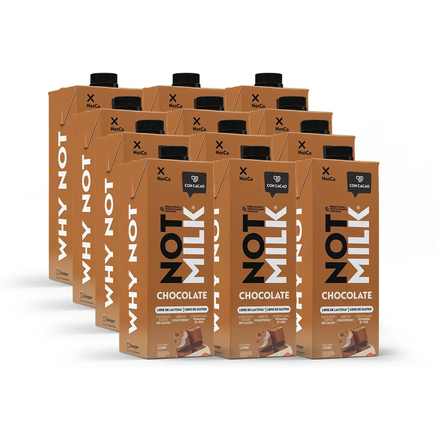 Bebida Vegetal Notmilk Chocolate 12x 1L