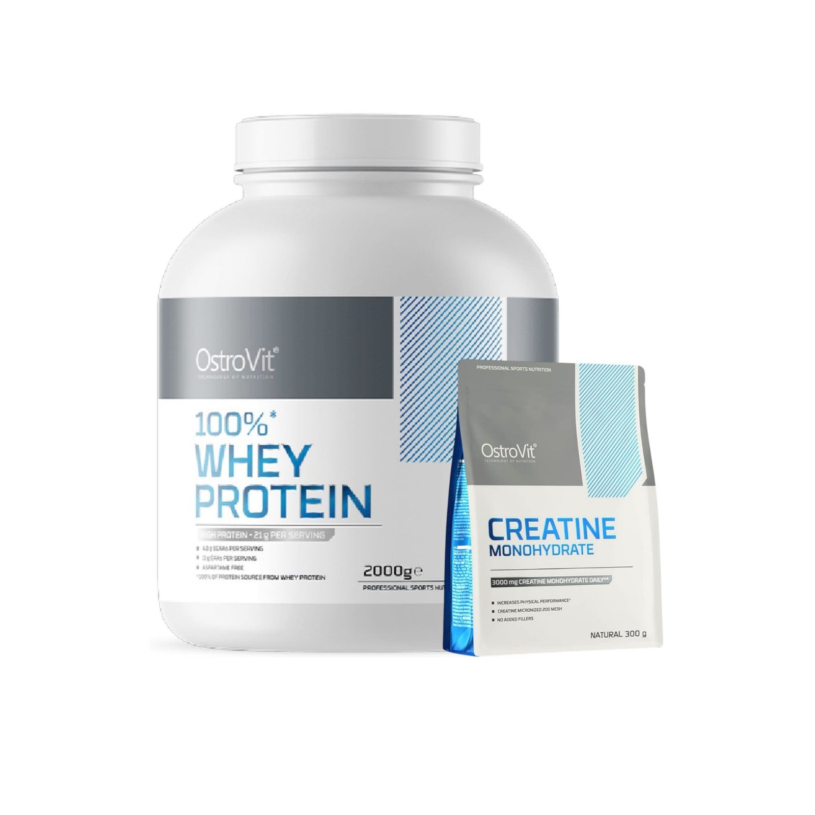 Pack Proteina Whey Proteina 66sv + Creatina 300 GR - Ostrovit