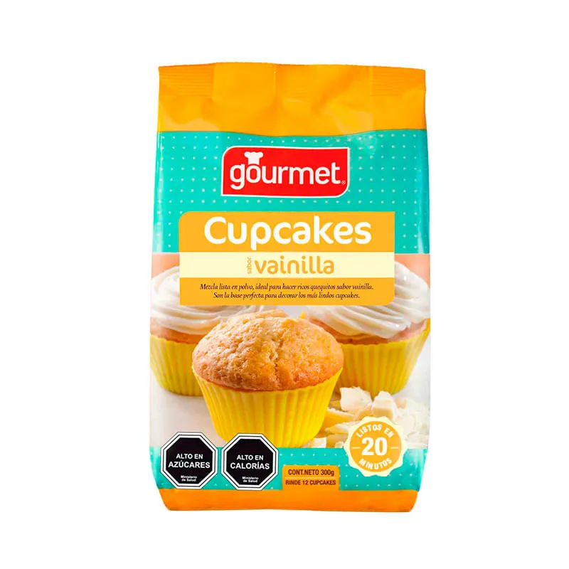 PREMEZCLA CUPCAKE VAINILLA 300GR GOURMET
