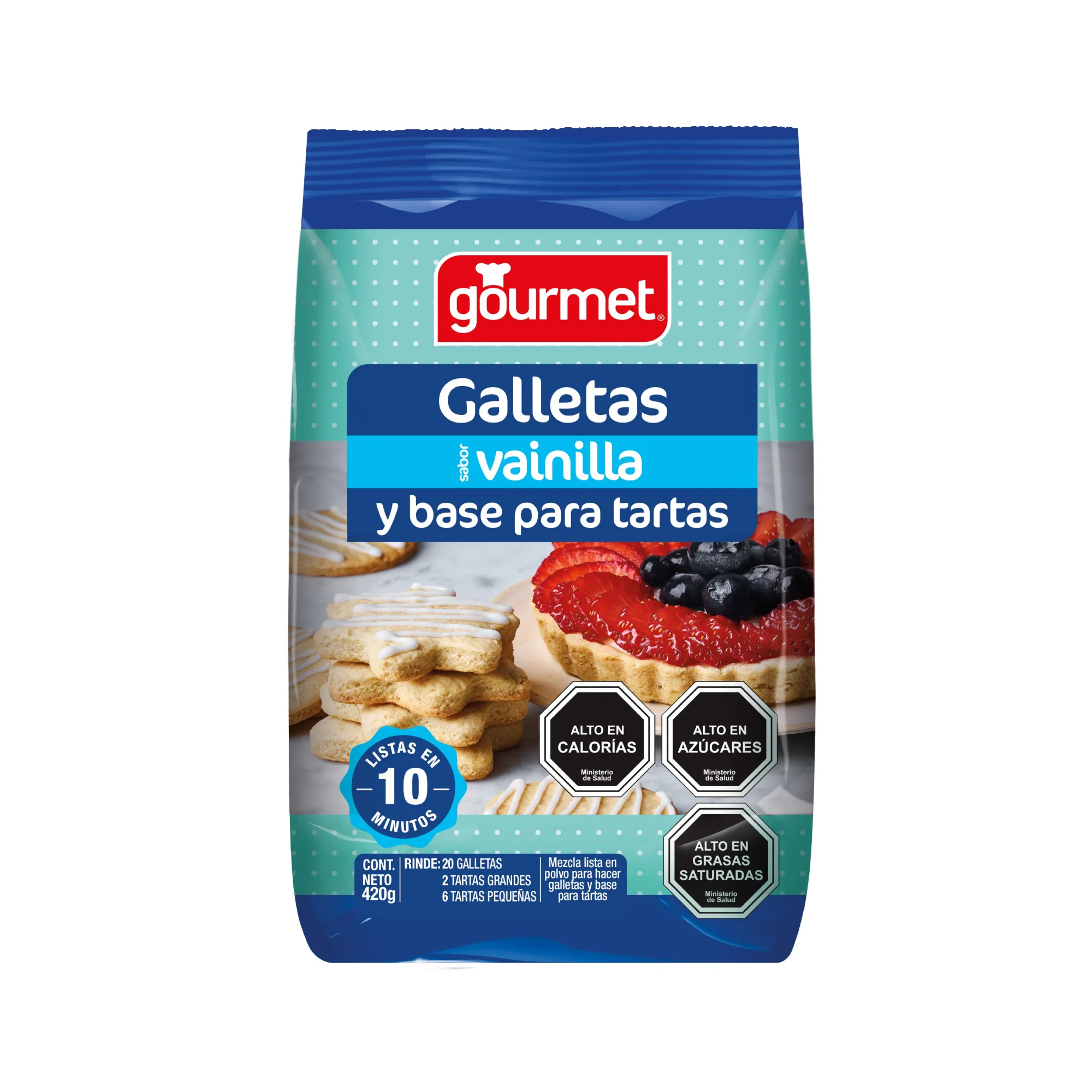 PREMEZCLA GALLETAS-BASE DE TARTAS 420GR GOURMET
