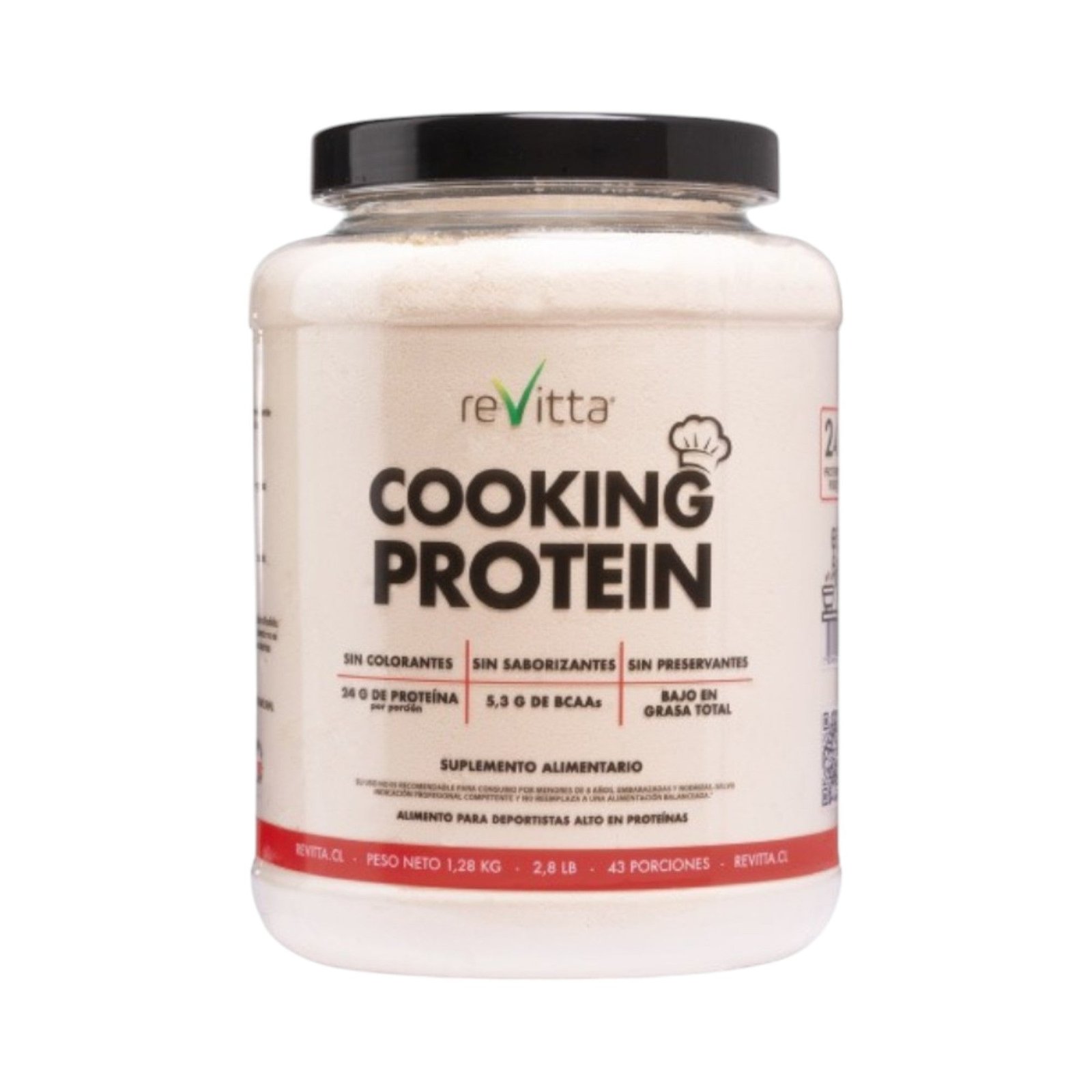 PROTEINA WHEY COOKING PROTEIN 1,28 KG 43 SV - REVITTA