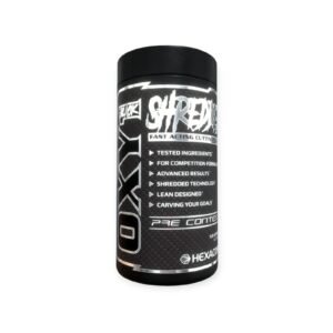 OXY 1 BLACK SHREDDED 120 CAPSULAS USA - HEXACORE