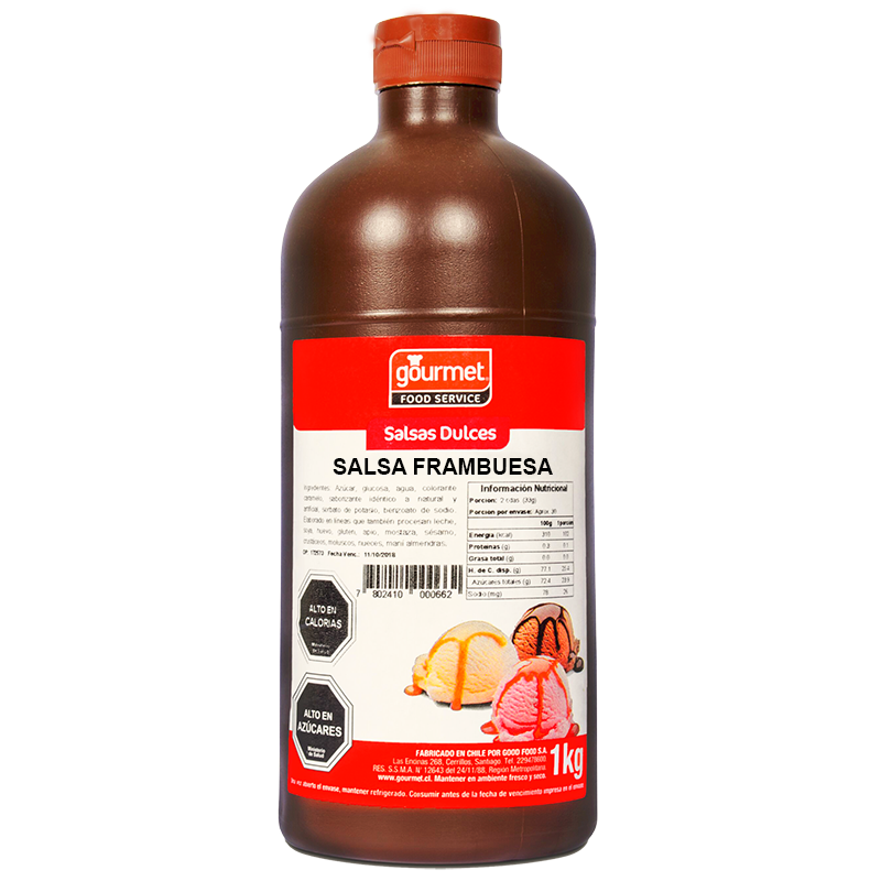 SALSA FRAMBUESA 1000 GR GOURMET