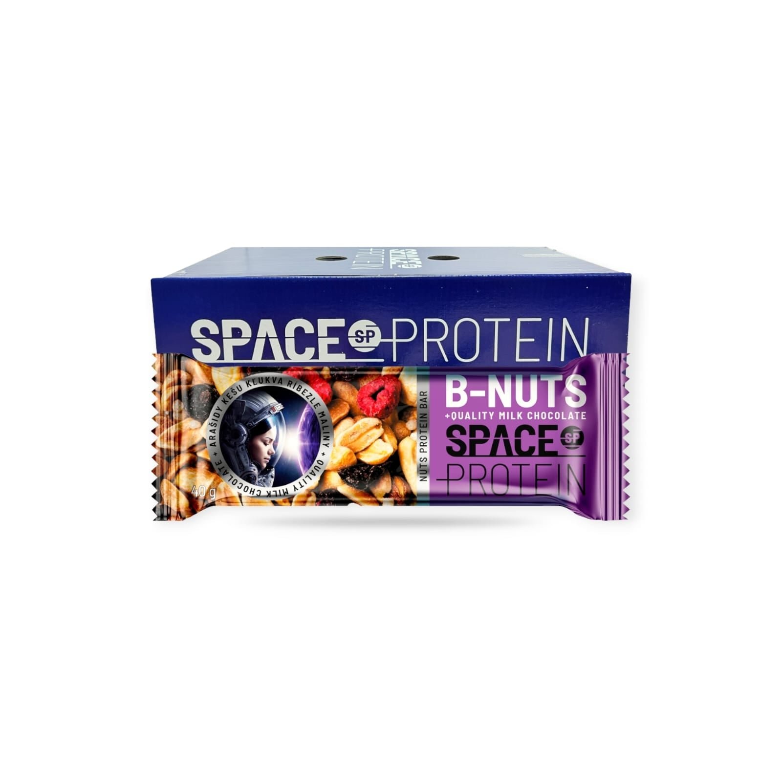 BOX 30 BARRAS B-NUTS 40GR - SPACE PROTEIN
