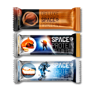 MIX 1-SPACE 16 grs PROTEIN Bar-24 unidades /50 grs, mix 3 sabores (8 U salted caramel/ 8 U chocolate caramel/8U vainilla)