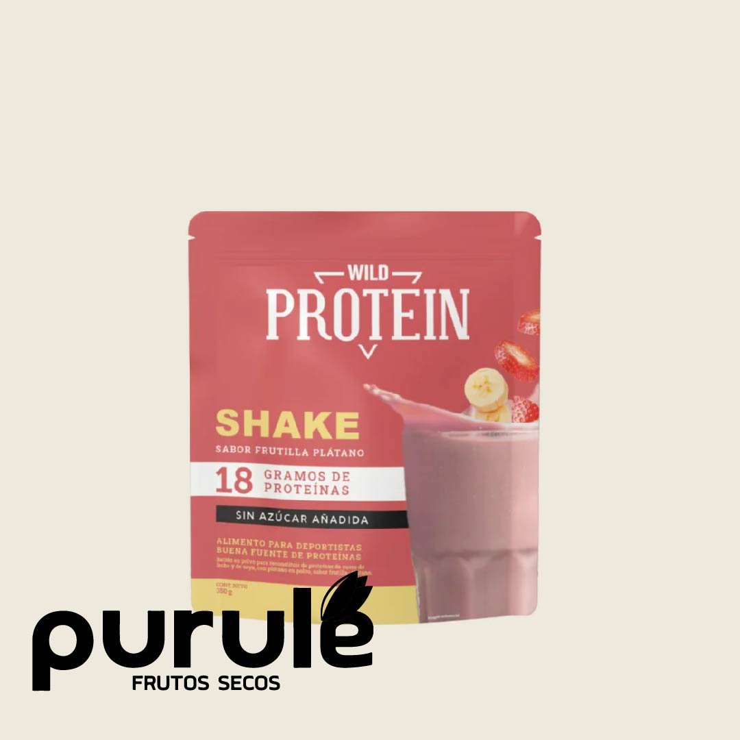 Shake en polvo sabor Frutilla Plátano 350 gramos