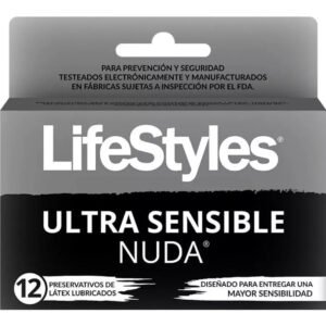 PRESERVATIVOS  ULTRA SENSIBLE NUDA 12 UNIDADES - LIFESTYLES