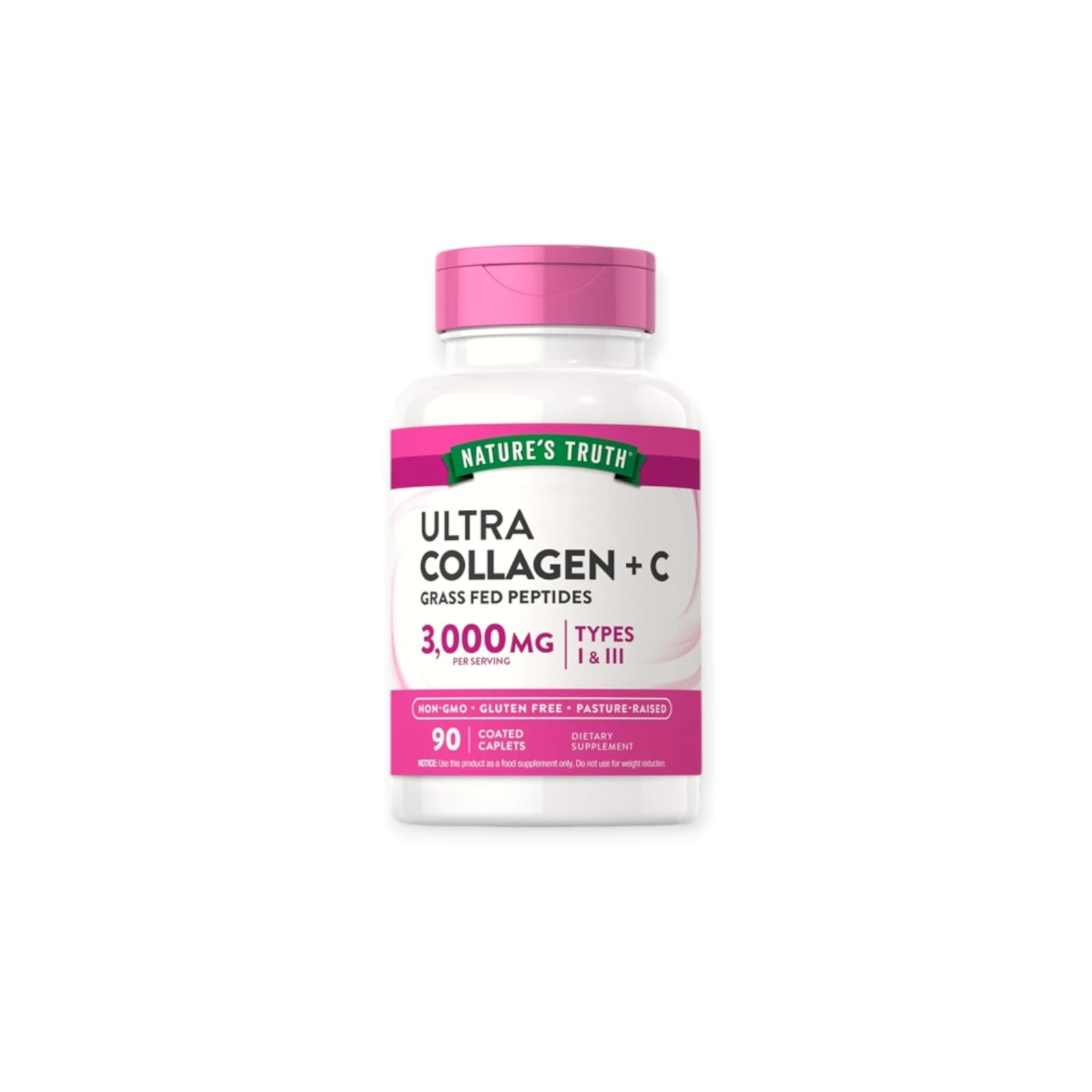 ULTRA COLAGENO TIPO 1 Y 3 CON VITAMINA C - 90 COMPRIMIDOS - NATURE'S TRUTH