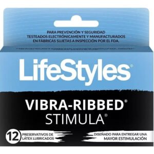 PRESERVATIVOS VIBRA-RIBBEB 12 UNIDADES - LIFESTYLES