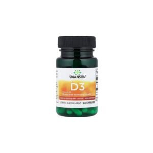 VITAMINA D3 HIGH POTENCY 1,000 IU 25 MCG 60 CAPSULAS - SWANSON