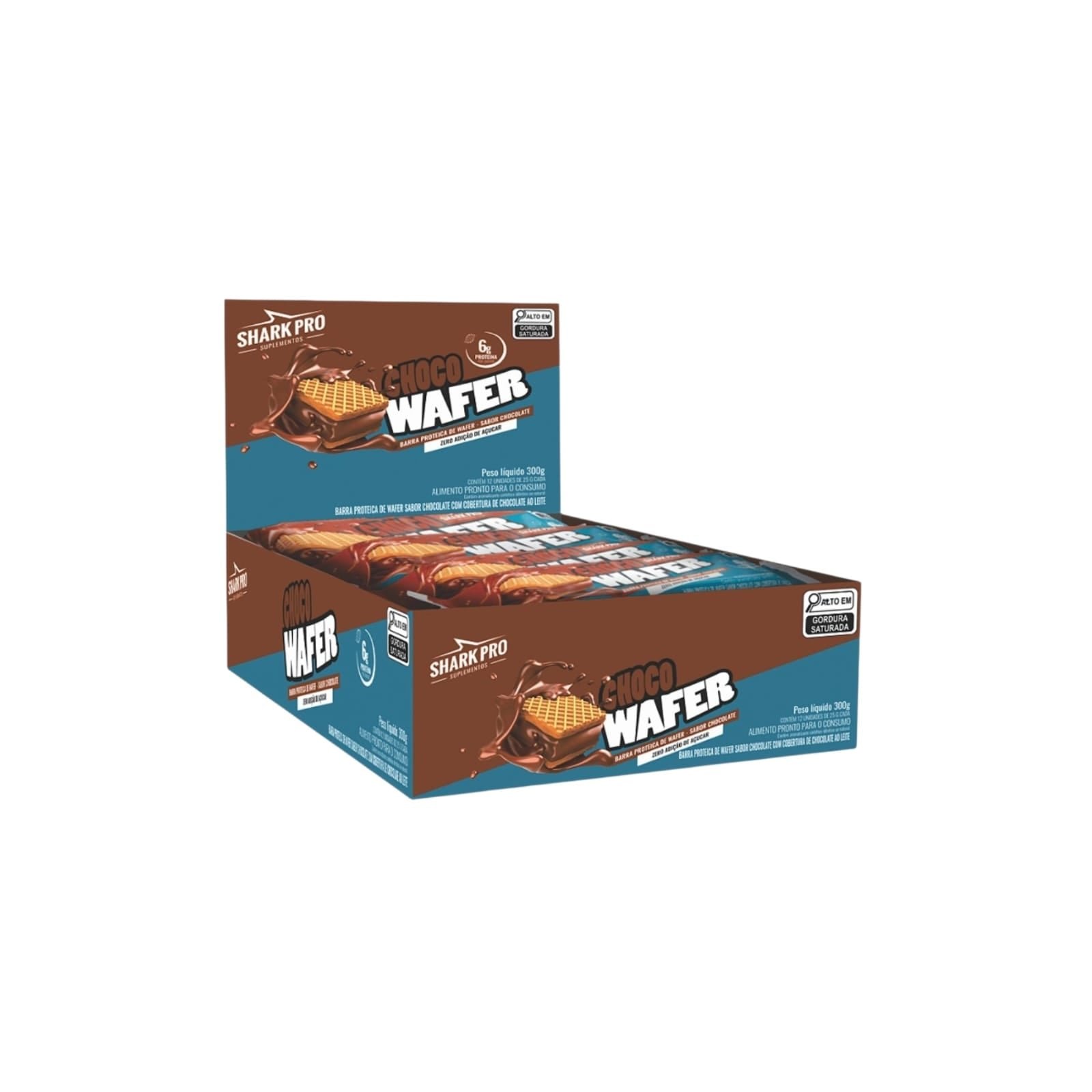 PACK 12 WAFER PROTEICO 25G - SHARK PRO