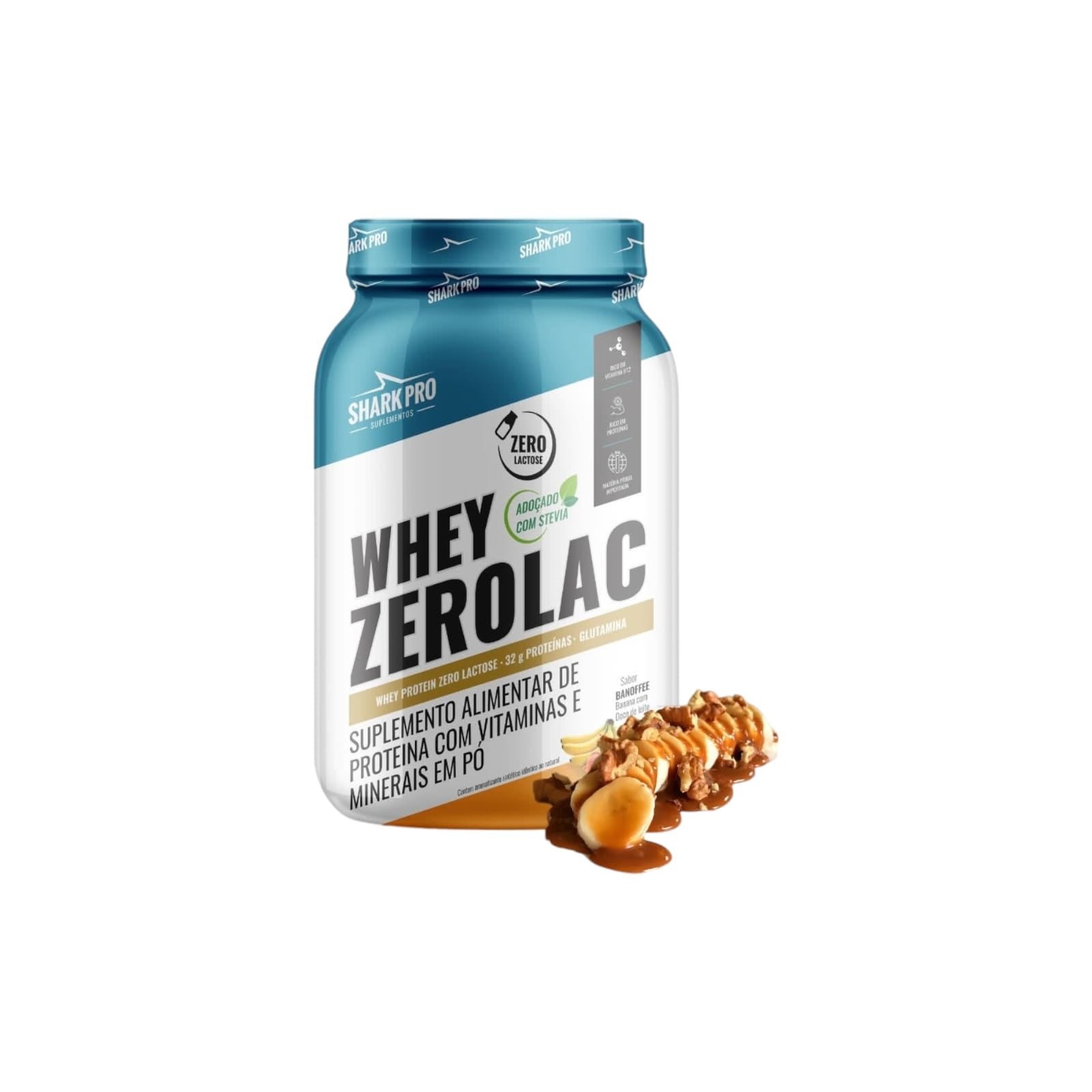 PROTEINA WHEY ZEROLAC 900G - SHARK PRO