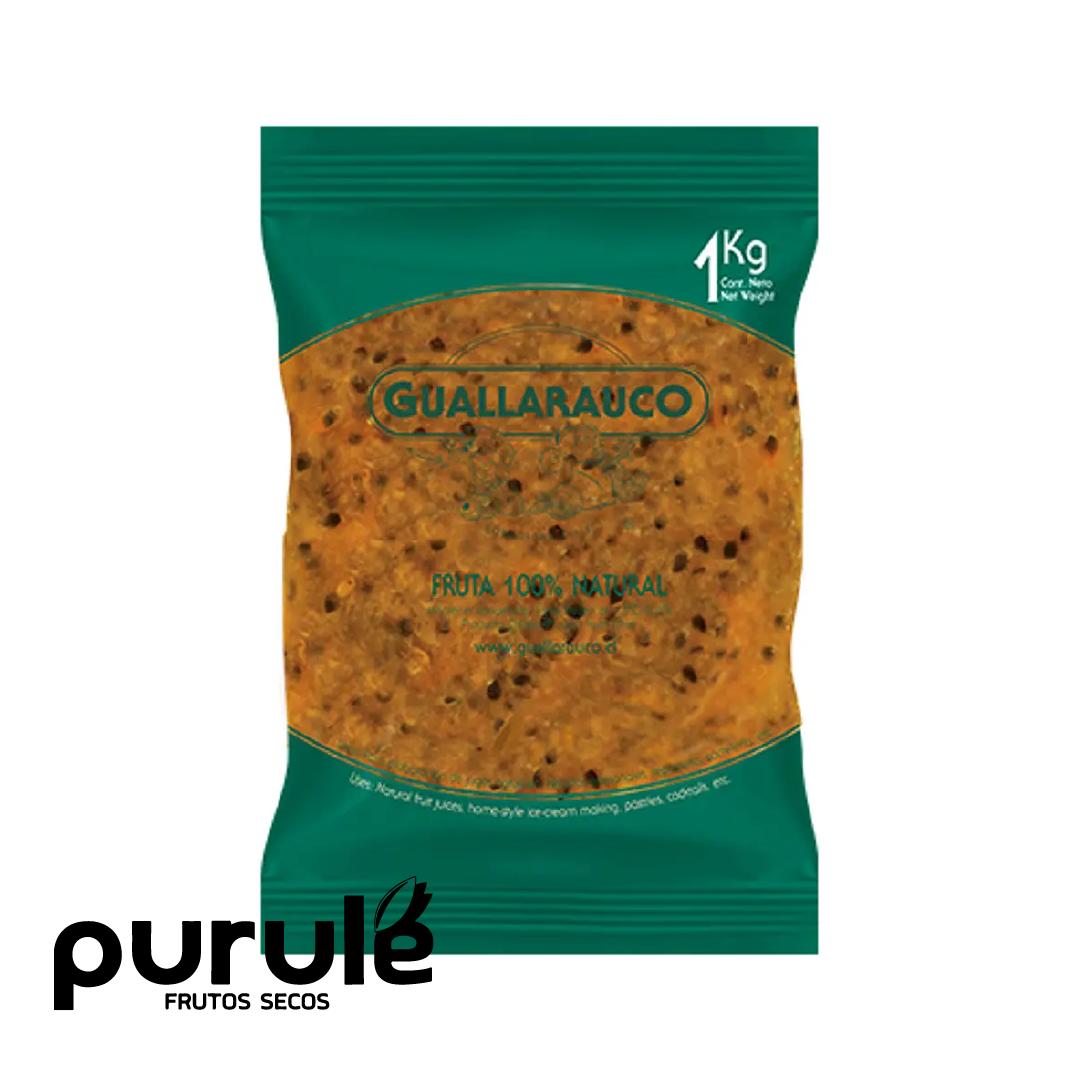 Pulpa de Maracuyá con pepas Guallarauco 1KG (solo retiro en tienda física)