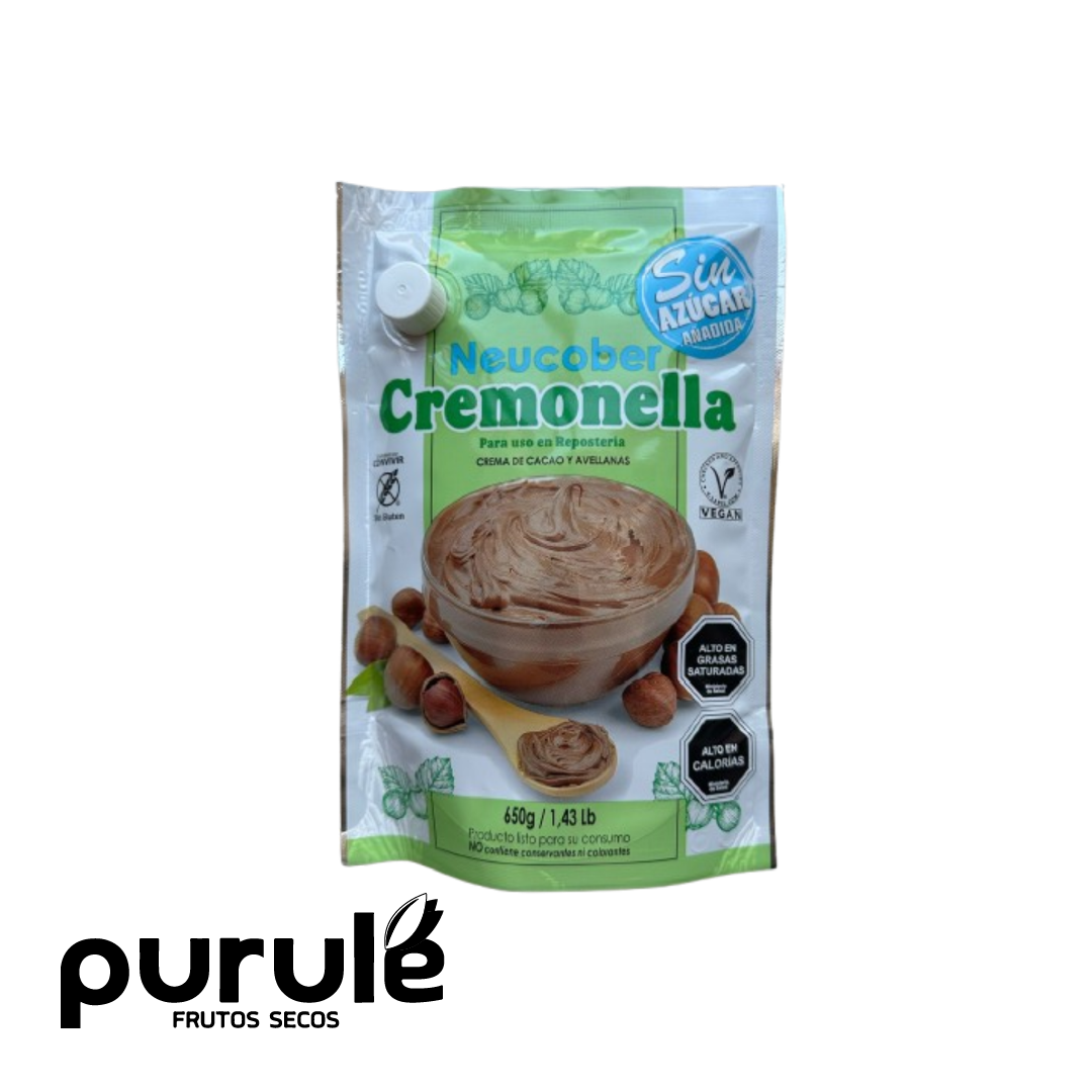 Neucober Cremonella – Crema de Cacao y Avellanas Sin Azúcar 650 gr