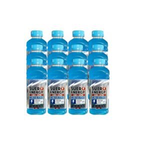 PACK X12 SUERO ENERGY 8 IONES + CAFEINA 630ML BLUE RAZZ - BY I LIKE